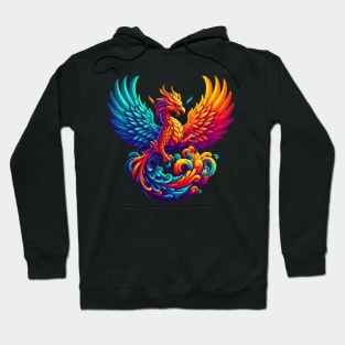 Hyper Flames of Majestic Phoenix Hoodie